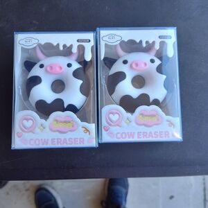 Cow Eraser - Black and White